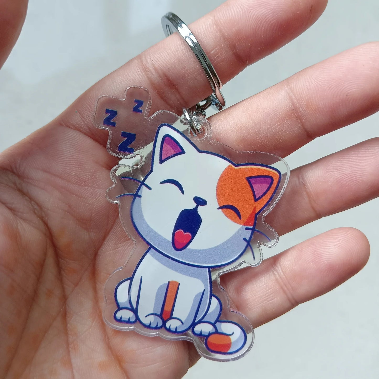 Cute Cat Keychain