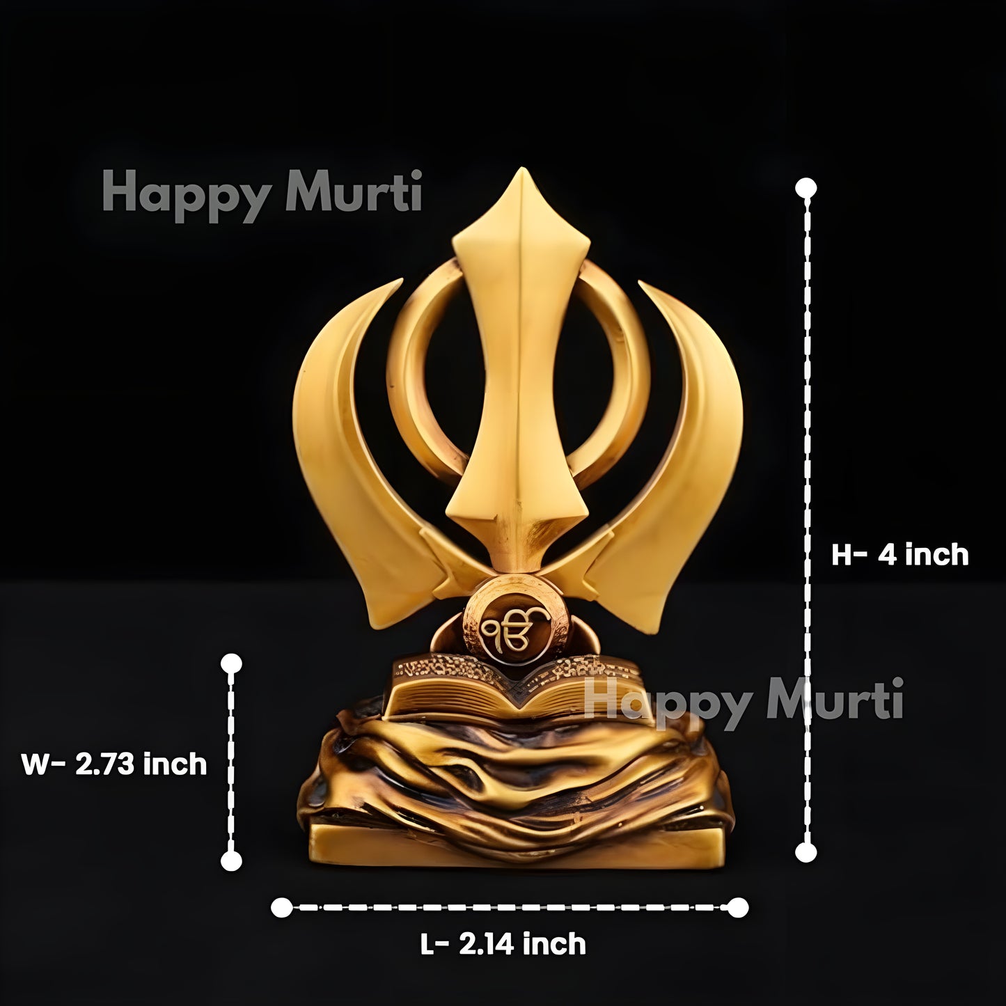 Symbol Khanda Sahib Statue for Car Dashboard⚜️